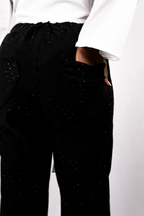 Glitter Pants Straight Leg