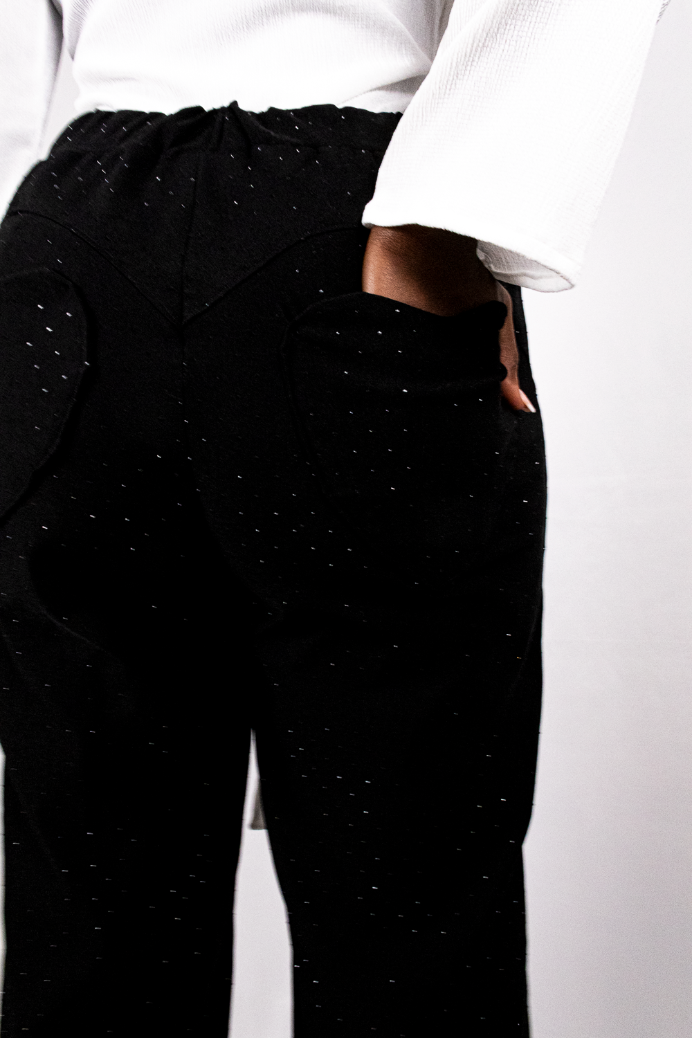 Glitter Pants Straight Leg