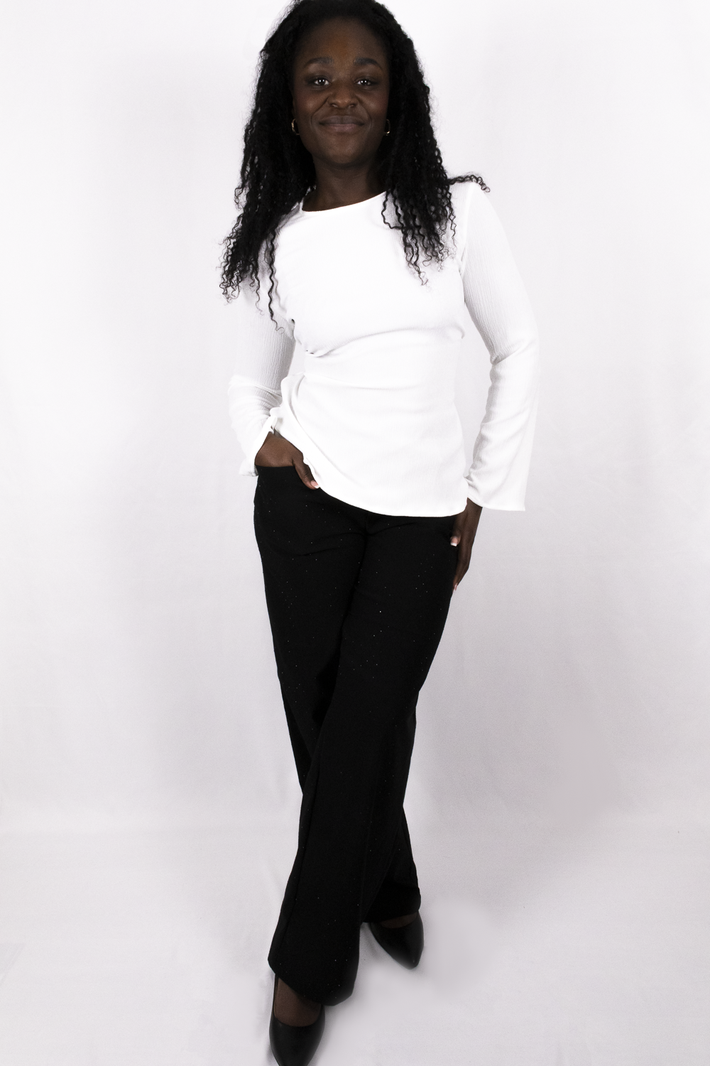 Glitter Pants Straight Leg