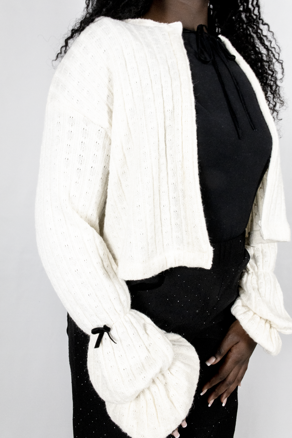 Glitter Cardigan Cropped