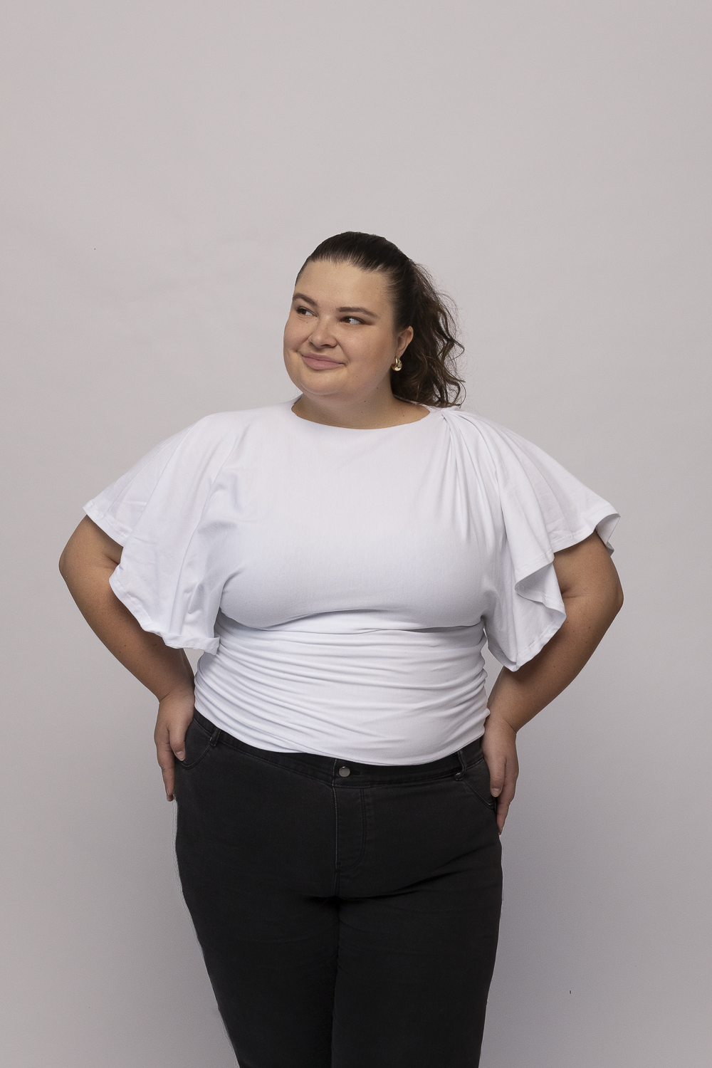 Asymmetrical Crop Shirt